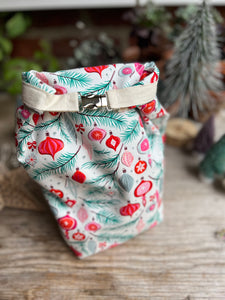 Project Bag Style 04 - Roll Top - Christmas Baubles
