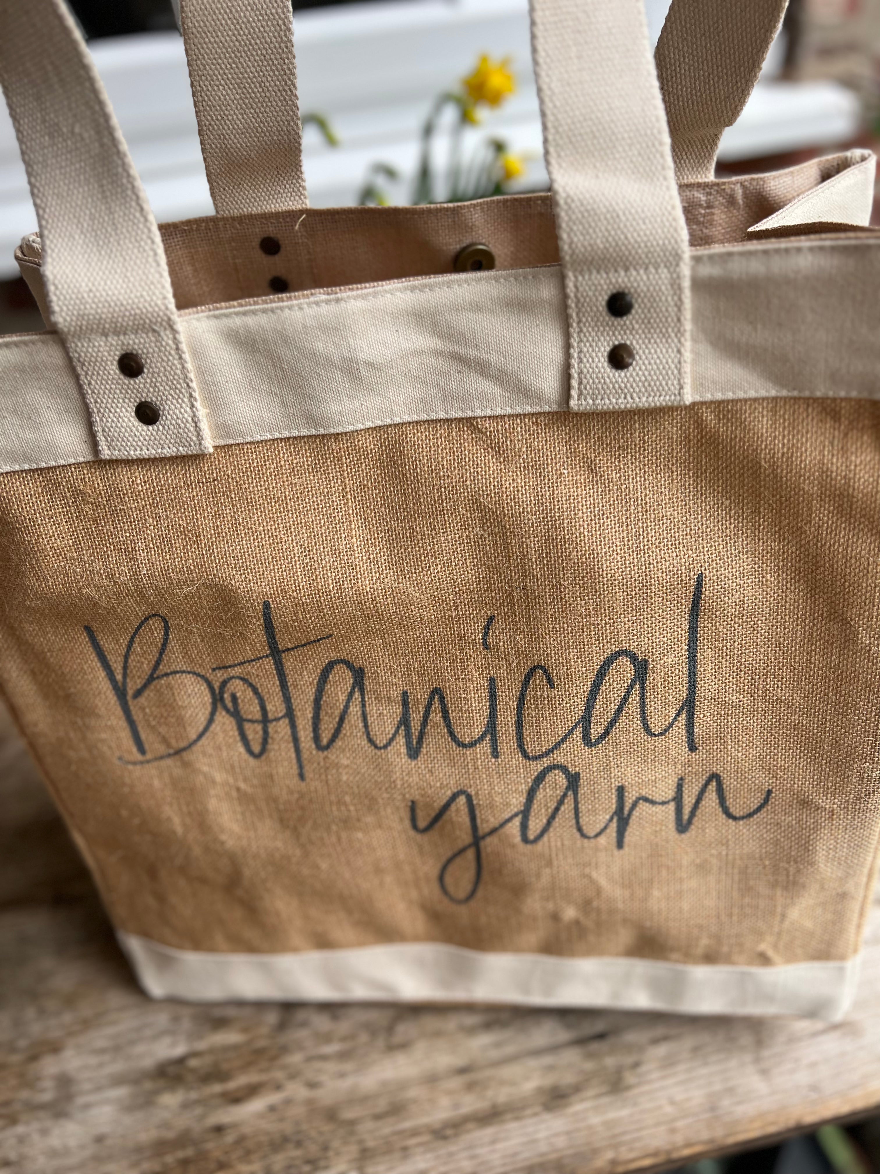 Botanical Yarn Large Jute Shopper Bag